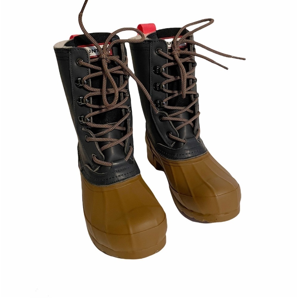 Hunter Women’s Lace Up Waterproof Duck Boots NEW - Picture 6 of 11
